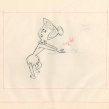 The Flintstones "The Girls' Night Out" Wilma Flintstone Layout Drawing (1961) - ID: may23595 Hanna Barbera