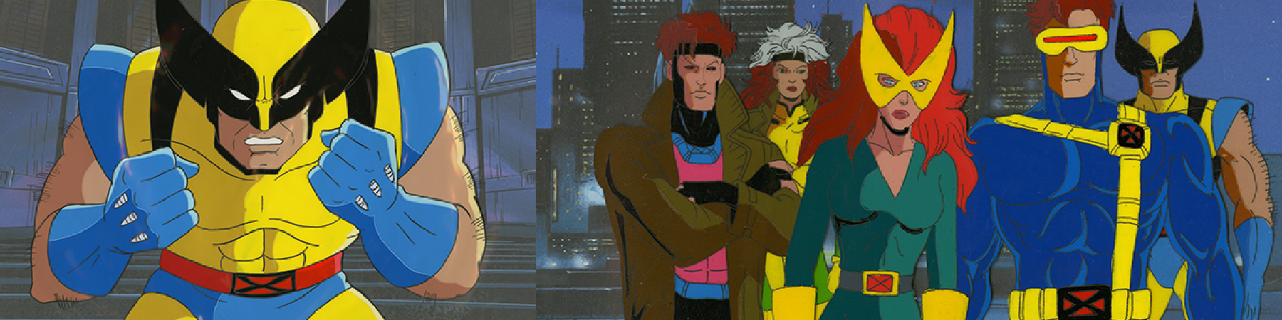 Production Cels, Drawings, and Backgrounds from the 1990s X-Men the Animated Series