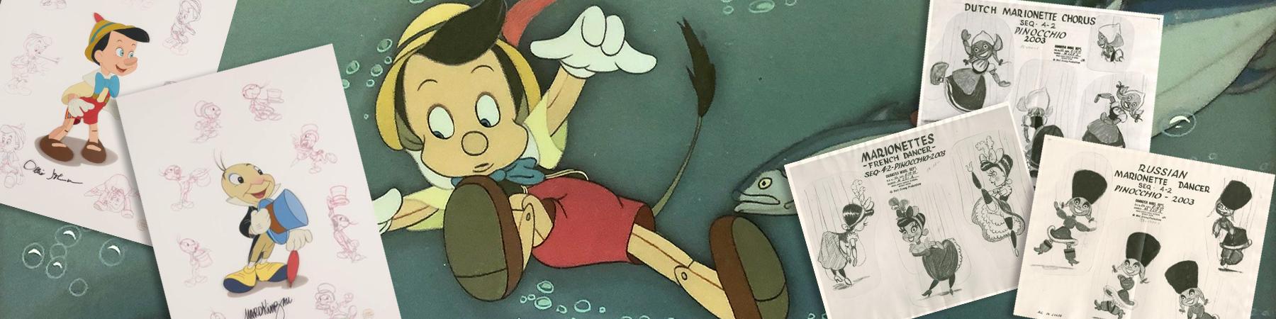 Artwork from Walt Disney's Pinocchio (1940)