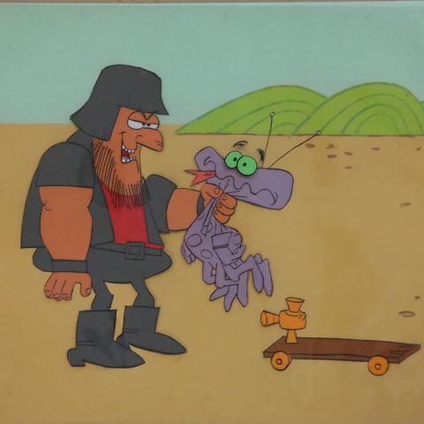 Tom Slick Production Cel and Background - ID: juntomslick9220 Jay Ward