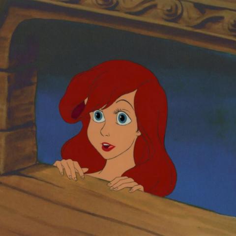 The Little Mermaid Ariel Falls in Love Production Cel - ID: oct22129 Walt Disney