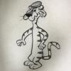 Toing Tiger Design Sketch - ID:toinghb038 Hanna Barbera