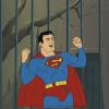 Superfriends Super Man Production Cel - ID:julysuperfriends0567 Hanna Barbera