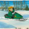 John Deere Snowmobiles Production Cel and Background - ID: augcommercial19062 Commercial