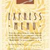 Grand Californian Hotel Express Menu Door Hanger - ID: augdismenu20041 Disneyana