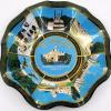 Disneyland Lands Glass Scalloped Bowl - ID: mardisneyland20068 Disneyana
