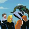 Fantastic Four Production Cel and Background - ID: octfantfour20409 Marvel