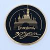 Disneyland 30th Anniversary Black & Gold Medallion - ID: aprdisneyland21363 Disneyana