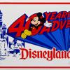 Disneyland 40 Years of Adventures Novelty License Plate - ID: augdisneyana20175 Disneyana