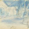 Banjo the Woodpile Cat Background Layout Drawing - ID: marbanjo21078 Don Bluth