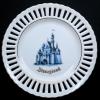 Disneyland Sleeping Beauty Castle Souvenir Lace Plate - ID: aprdisneyland21315 Disneyana