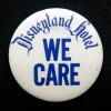 Disneyland Hotel We Care Button - ID: aprdisneyland21328 Disneyana