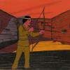 The Lone Ranger Production Cel & Background - ID: declone21002 Format