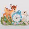 1960s Bambi & Thumper Ceramic Clock - ID: febdisneyana21545 Disneyana