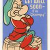 1930s Grumpy and Dopey Get Well Soon Card - ID: febdisneyana22012 Disneyana