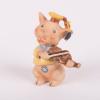 1950s Fiddler Pig Ceramic Figurine by Goebel - ID: goebel0048pig Disneyana