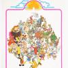 1970s Disneyland Character Group Poster - ID: jandisneyland22185 Disneyana