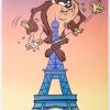 Taz Eiffel Tower Monster Limited Edition Poster - ID: janlooney22310 Warner Bros.