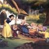 Snow White and the Seven Dwarfs 1946 Lithograph Print - ID: julsnowwhite21103 Walt Disney
