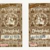 Pair of 1979 Disneyland Magic Kingdom Club Passport Child Tickets - ID: may22403 Disneyana