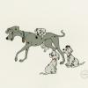 101 Dalmatians Perdita & Puppies Sericel - ID: novdalmatians21015 Walt Disney