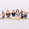 1980s Snow White and the Seven Dwarfs Figurine Set by Wade Heath - ID: wade0015snows Disneyana