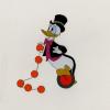 1950s Magician Donald Duck Production Cel - ID: augdonald20740 Walt Disney