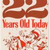 1977 Disneyland 22nd Anniversary Cast Member Tag - ID: jan23206 Disneyana