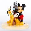 Mickey Mouse & Pluto Cameraman Figurine by Goebel (2000)  - ID: nov22183 Disneyana