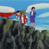 The New Adventures of Superman Non-Matching Production Cel & Background Setup (c. 1960s) - ID: dec22322 Filmation