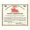 Frontierland S.S. Mark Twain Pilot's Certificate (1974) - ID: dec23028 Disneyana