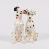 1960s 101 Dalmatians Pongo & Perdita Ceramic Figurines With Repair by Enesco - ID: enesco00107dals Disneyana
