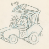 The Flintstones Comedy Show Bedrock Cops Development Drawing (1981) - ID: feb24094 Hanna Barbera