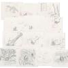 Collection of 13 What-A-Mess Dinosaur Bumper Sequence Layout Drawings (1995) - ID: feb24108 DiC
