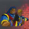 X-Men One Man's Worth, Part 1 Bishop & Shard Production Cel (1995) - ID: jul24080 Marvel