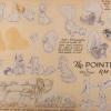 The Pointer Pluto and Forest Animals Original Hand-Drawn Model Sheet (1939) - ID: jul24173 Walt Disney