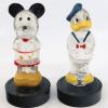 Mickey Mouse and Donald Duck Glass Perfume Bottles (c.1950s) - ID: julydisneyana21138 Disneyana