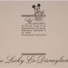 The Disneyland Alumni Club Event Invitation (1984) - ID: jun22727 Disneyana