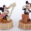 Mickey and Minnie Ceramic Musical Figurines (c.1980s) - ID: jun24135 Disneyana