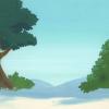 Smurfs Forest Production Background (1980s) - ID: mar23484 Hanna Barbera