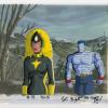 X-Men "Red Dawn" Colossus & Darkstar Production Cel (1993) - ID: mar24109 Marvel