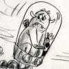 Monsters, Inc. Sulley & Boo Early Development Storyboard Drawing (2001) - ID: mar24160 Pixar