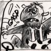 Monsters, Inc. Sulley & Boo Early Development Storyboard Drawing (2001) - ID: mar24165 Pixar