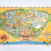 Disneyland Souvenir Park Map with Bear Country Highlight (1972) - ID: mar24362 Disneyana