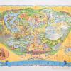 Disneyland Souvenir Park Map with Bear Country Highlight (1972) - ID: mar24364 Disneyana