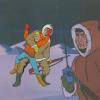 Jonny Quest “Arctic Splashdown” Jonny and Henchman Production Cel (1964) - ID: mar23381 Hanna Barbera
