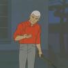 Jonny Quest “Terror Island” Race Bannon Production Cel (1965) - ID: mar23425 Hanna Barbera