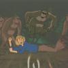 Jonny Quest “Attack of the Tree People” Gorilla Production Cel (1965) - ID: mar23448 Hanna Barbera