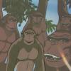 Jonny Quest “Attack of the Tree People” Gorilla Production Cel (1965) - ID: mar23453 Hanna Barbera