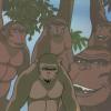 Jonny Quest “Attack of the Tree People” Gorilla Production Cel  (1965) - ID: mar23455 Hanna Barbera